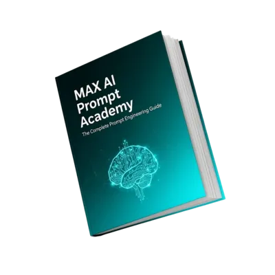 MAX AI Prompt Academy — PDF guide mockup